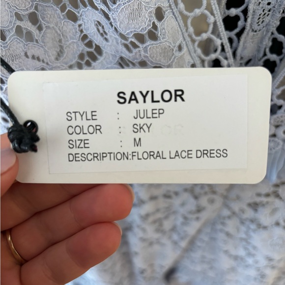 Saylor floral lace julep mini dress - Picture 4 of 5